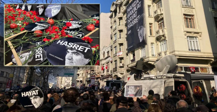 HRANT DİNK KATLEDİLDİĞİ YERDE ANILDI