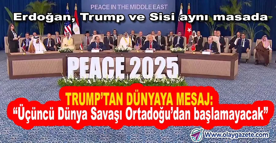 MISIR’DA “ŞARM EL-ŞEYH BARIŞ ZİRVESİ”: TRUMP “3 BİN YILLIK SAVAŞI BİTİRDİK” DEDİ