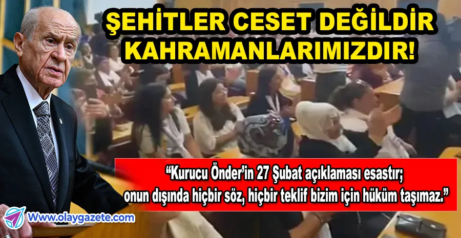 BAHÇELİ’DEN DEM PARTİ’YE SERT TEPKİ: “TBMM’DE TAŞKIN SLOGANLARA ASLA GEREK YOKTUR”
