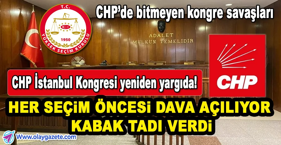 HER KONGREDE AYNI SENARYO: CHP’DE YİNE İPTAL KRİZİ