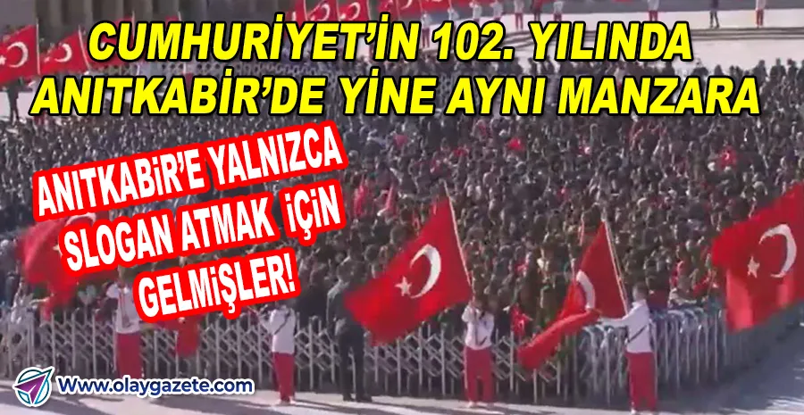 ANITKABİR’DE 29 EKİM COŞKUSU: TÖRENE ‘ERDOĞAN’ SLOGANLARI DAMGA VURDU
