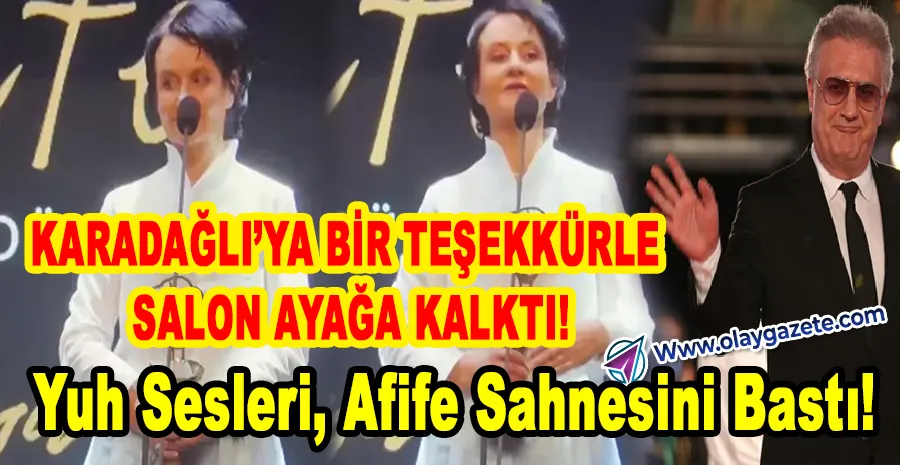 “AFİFE SAHNESİNDE SOĞUK RÜZGARLAR: KARADAĞLI’YA TEŞEKKÜR PROTESTOYLA KARŞILANDI!”