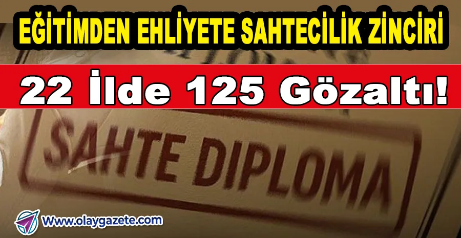 SAHTE E-İMZA İLE DEVLET SİSTEMİ ELE GEÇİRİLDİ: 125 GÖZALTI