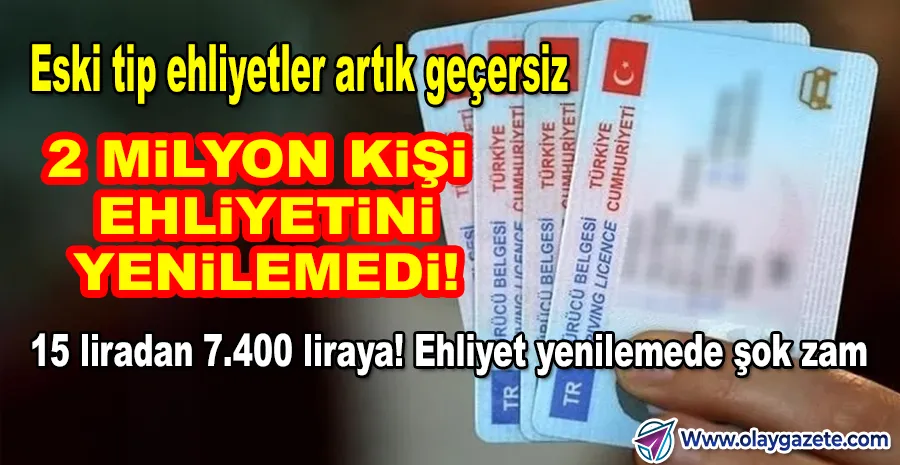 BUGÜNDEN İTİBAREN TRAFİĞE ÇIKMAK YASAK! ESKİ EHLİYETLER İPTAL EDİLDİ