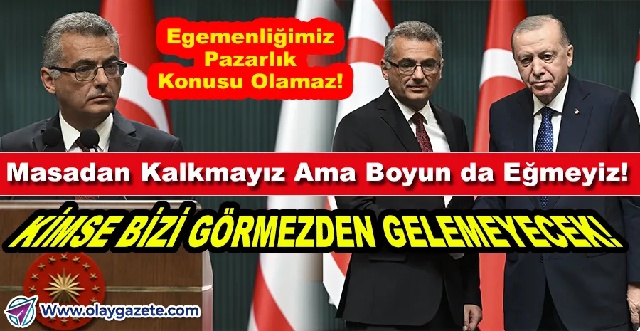 ERHÜRMAN ANKARA’DA KONUŞTU: RUM TARAFI BİZİ YOK SAYDIKÇA KRİZ DERİNLEŞİR! 