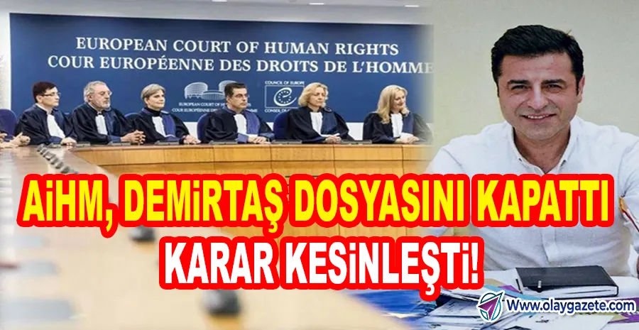 AİHM’DEN DEMİRTAŞ KARARI: TÜRKİYE’NİN İTİRAZI REDDEDİLDİ!