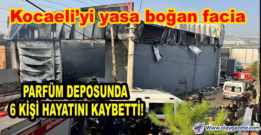 KOCAELİ’DE KORKUNÇ YANGIN: KOZMETİK DEPOSU ALEV TOPUNA DÖNDÜ!