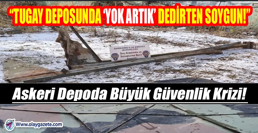 “TUGAY DEPOSUNDA BÜYÜK SKANDAL: ÇALINTI MALZEMELER ŞÜPHELİLERLE YAKALANDI!”
