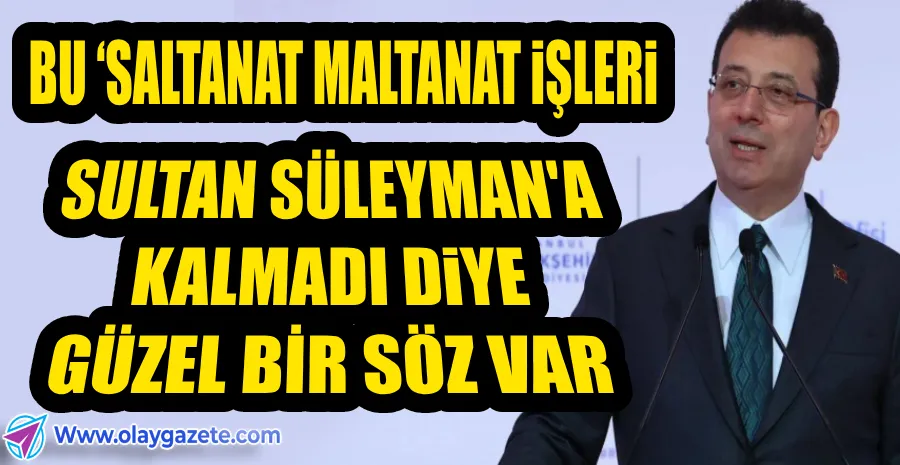 İMAMOĞLU: KONUŞANIN KAFASINA VURMA ÇABASI İÇİNDE OLAN BİR DÖNEM YAŞIYORUZ