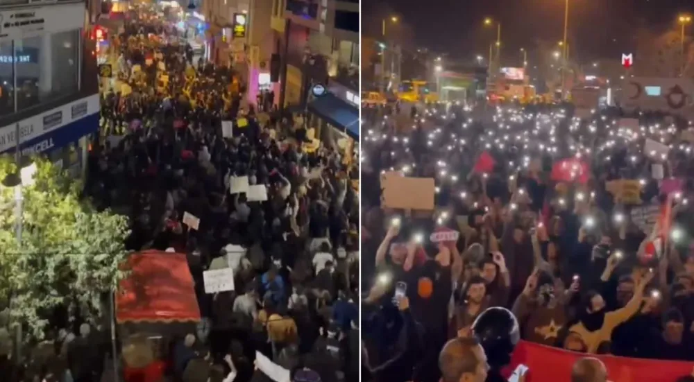 İSTANBUL’DA İMAMOĞLU PROTESTOLARI! ON BİNLER YİNE SOKAKTA