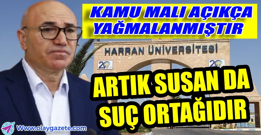 HARRAN ÜNİVERSİTESİNDE YOLSUZLUK İDDİASI...