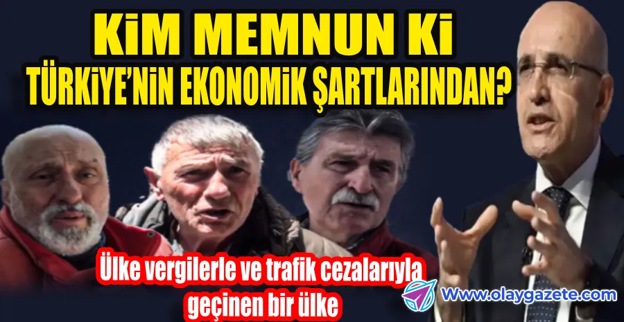 SİNOP’LU VATANDAŞLAR, EKONOMİDEN MEMNUN DEĞİLİZ…