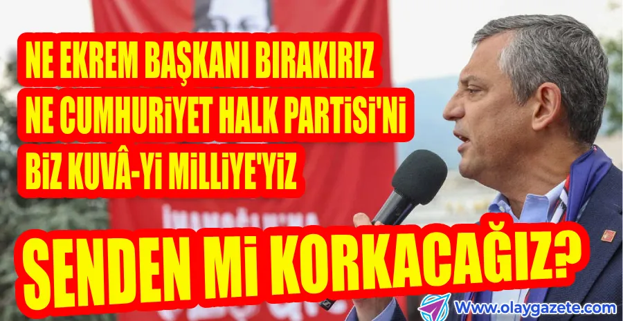 ÖZGÜR ÖZEL DÜZCE’DEN SESLENDİ…