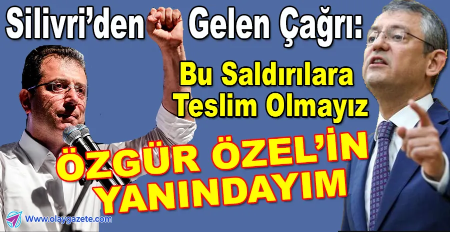 İMAMOĞLU ÖZGÜR ÖZEL İÇİN HEM DESTEK VERDİ HEM DESTEK İSTEDİ