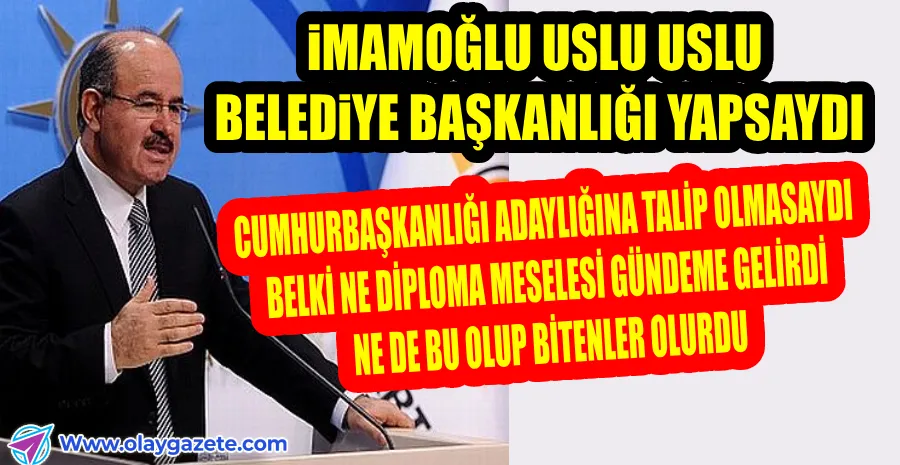 AKP KURUCULARINDAN HÜSEYİN ÇELİK: 