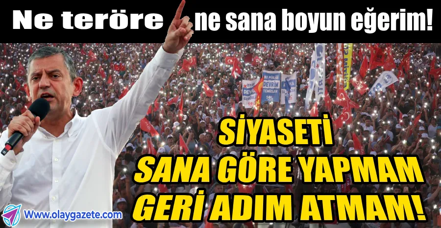 ÖZEL: BARİŞİN ARKASINDAYIM, TERÖRE KARŞIYIM!