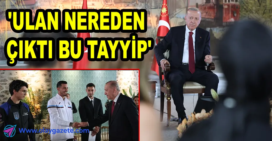  ERDOĞAN O FUTBOLCUYU GÖRÜNCE DAYANAMADI!