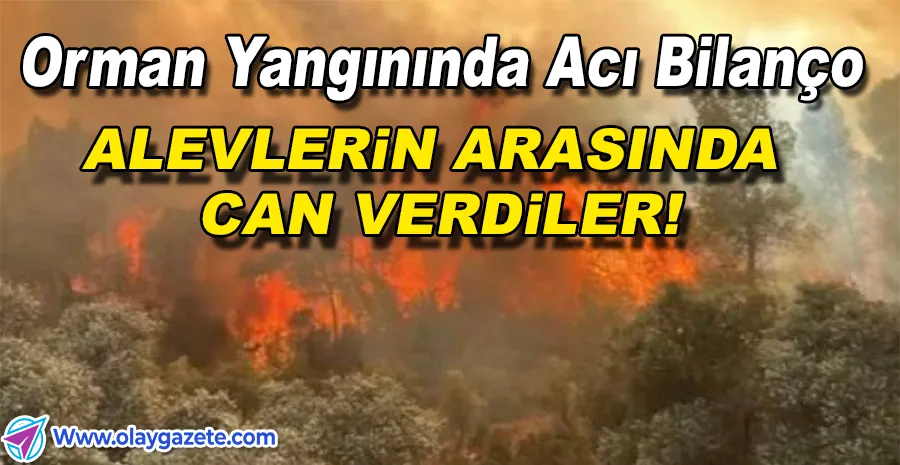 ESKİŞEHİR’DE ORMAN YANGININA MÜDAHALE EDERKEN ALEVLERİN ARASINDA KALAN 10 ORMAN İŞÇİSİ HAYATINI KAYBETTİ