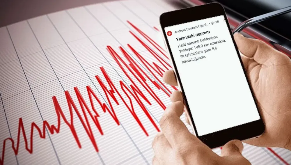 TELEFONLAR 6.1 BÜYÜKLÜĞÜNDEKİ DEPREMİ 30 SANİYE ÖNCE BİLDİRDİ