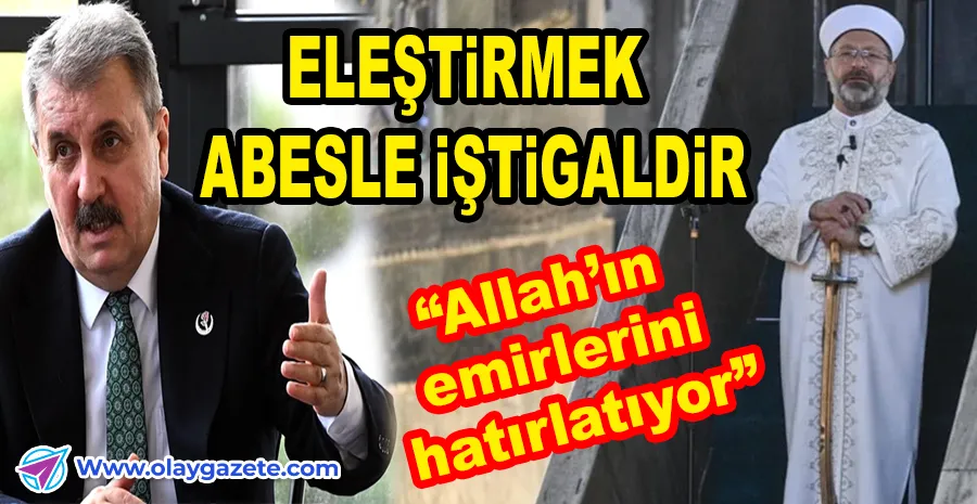 CUMHUR İTTİFAKI’NIN KÜÇÜK ORTAĞI MİRAS HUTBESİNE SAHİP ÇIKTI