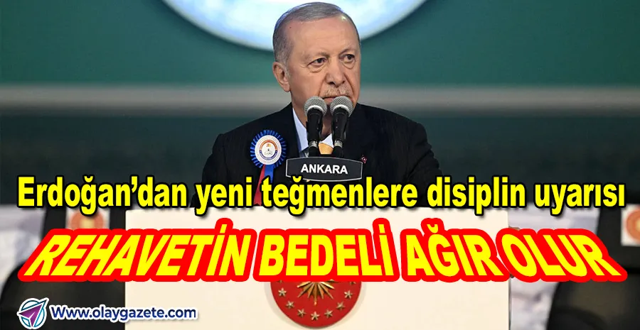 ERDOĞAN’DAN GENÇ SUBAYLARA UYARI: “DİSİPLİN, ORDUNUN OMURGASIDIR