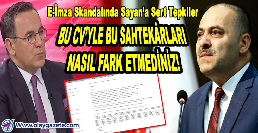 “E-İMZA SKANDALI: BAKAN YARDIMCISININ ‘BAŞ DÖNDÜREN’ ÖZGEÇMİŞİ VE SESSİZLİĞİ