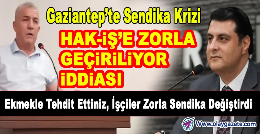 GAZİANTEP ŞEHİTKAMİL BELEDİYESİNDE SENDİKA KRİZİ PATLAK VERDİ. 