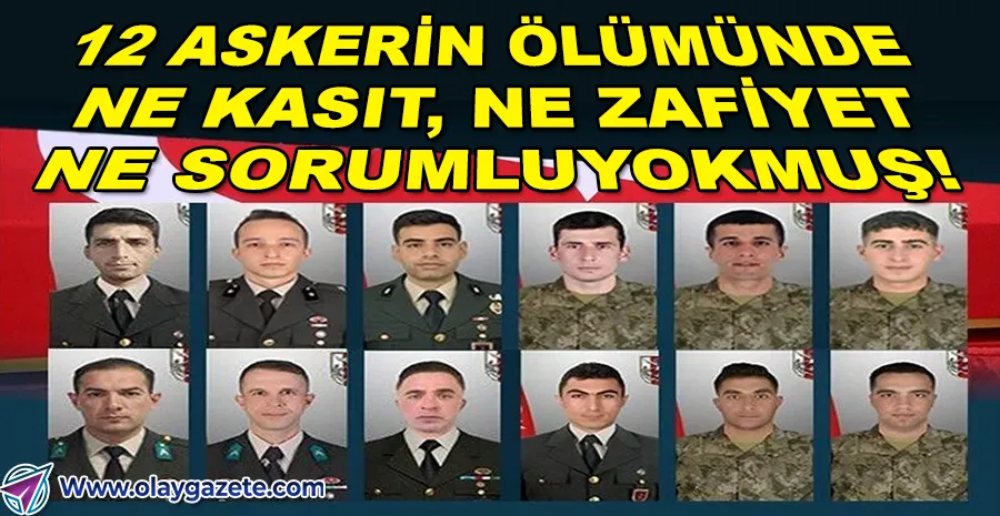 ZEHİRLENEREK ÖLEN 12 ASKER İÇİN MSB