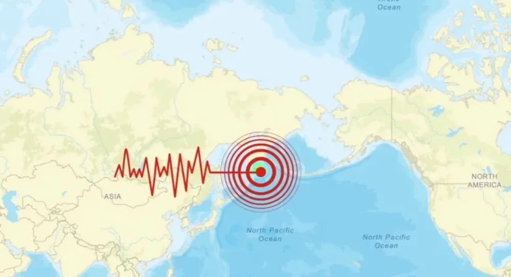 RUSYA’NIN KUZEYDOĞUSUNDA 7.8 ŞİDDETİNDE DEPREM