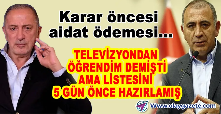 FATİH ALTAYLI’DAN GÜRSEL TEKİN İDDİASI