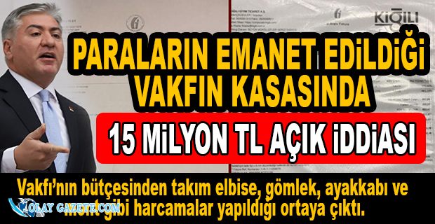 15 TEMMUZ ŞEHİT YAKINLARI İLE GAZİLER İÇİN KURULAN VAKIF HAKKINDA SKANDAL İDDİA