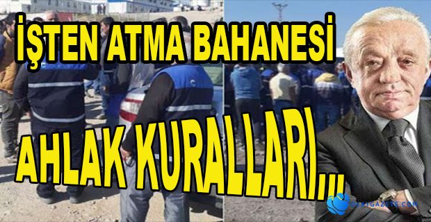 29 NUMARALI KODLA İŞTEN ATILDILAR