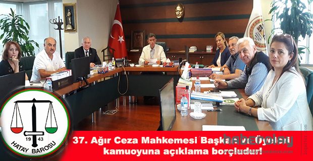 36 Barodan meslektaşlarıyla ilgili ortak açıklama…