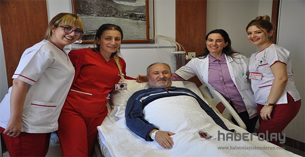 63 YAŞINDAKİ HASTA FELÇ KALMAKTAN KURTULDU