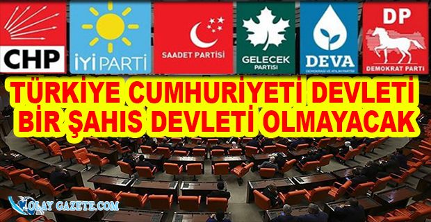 6 PARTİNİN ORTAK MUTABAKAT METNİ GENEL BAŞKANLARDA