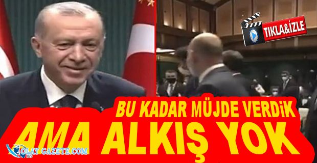 AÇIKLAMALAR SONRASI ALKIŞ ALAMAYAN ERDOĞAN, BAKANLARA SİTEM ETTİ