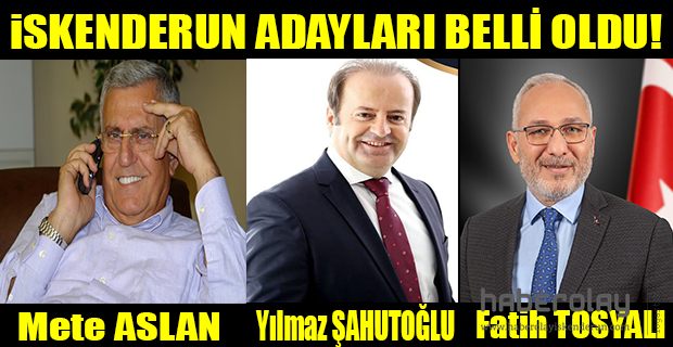 ADAYLAR BELLİ OLDU!