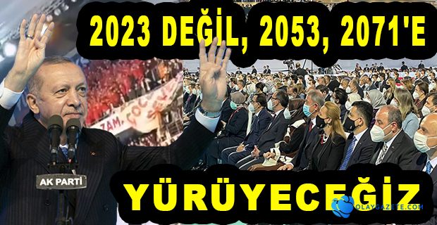 AKP KONGRESİNDE ERDOĞAN YİNE 