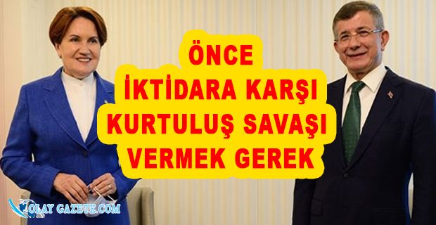 AKŞENER VE DAVUTOĞLU ORTAK BASIN TOPLANTISINDA KONUŞTU