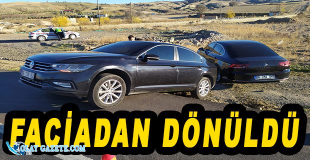 AKŞENER’İN KONVOYUNDA KAZA...