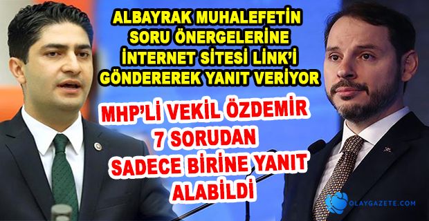 ALBAYRAK’A, AKP’NİN İTTİFAK ORTAĞI MHP’DEN TEPKİ 