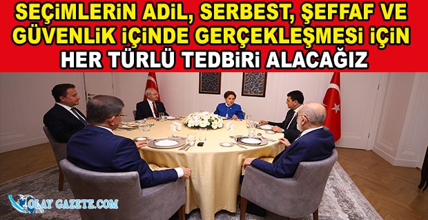 ALTI LİDERİN DÖRDÜNCÜ TOPLANTISINDAN 10 MADDELİK İLKELER BİLDİRGESİ ÇIKTI