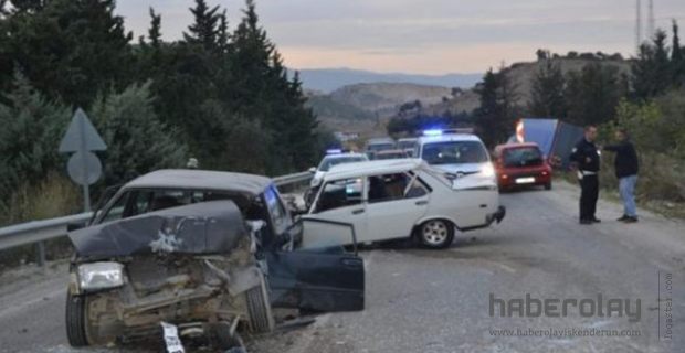 Altınözü- Antakya Karayolunda kaza