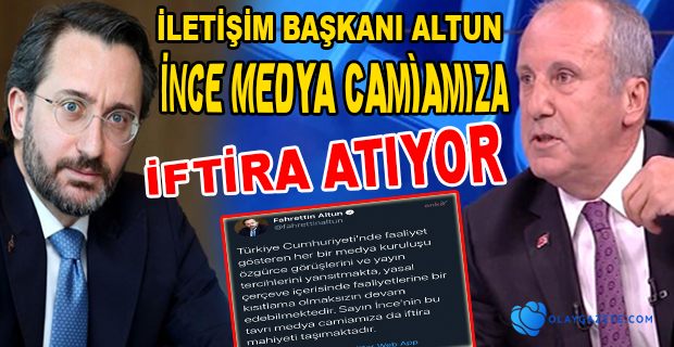 ALTUN’DAN, İNCE’NİN YAYINI TERK ETMESİYLE İLGİLİ AÇIKLAMA 