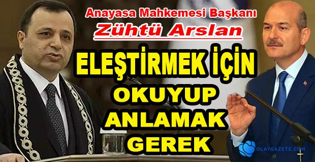 ANAYASA MAHKEMESİ BAŞKANI ARSLAN