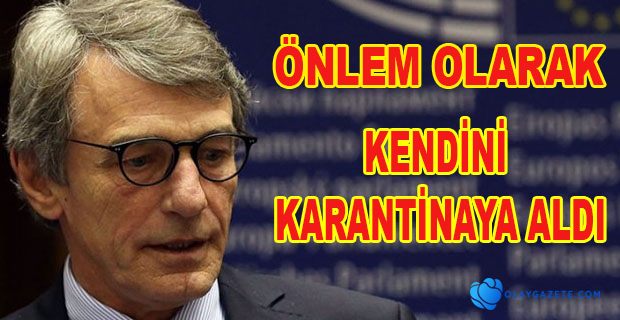 AP BAŞKANI DAVİD SASSOLİ KENDİNİ KARANTİNAYA ALDI
