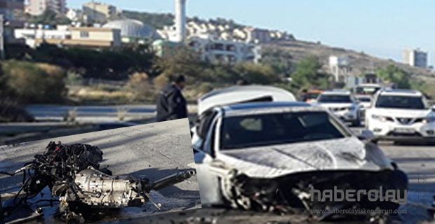 ARSUZ İSKENDERUN YOLUNDA KAZA