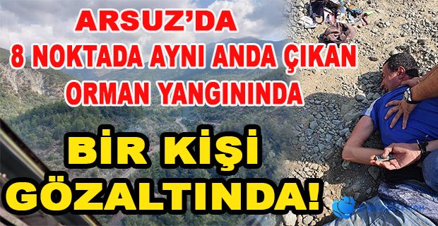 ARSUZ’DA 8 NOKTADA ORMAN YANGINI