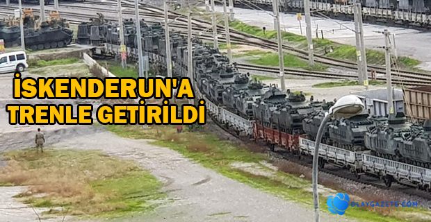 ASKERİ ARAÇLAR SINIRA GÖNDERİLDİ