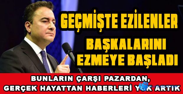 BABACAN: UTANMASALAR SİYASİ PARTİLERE DE KAYYUM ATAMAYA KALKACAKLAR